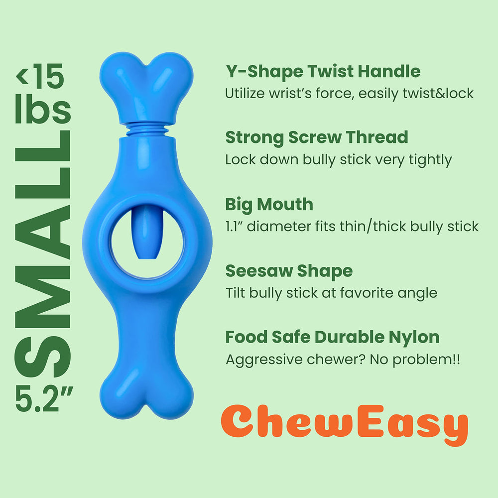 ChewEasy: prise en main ergonomique, facile pour les pattes et le museau.