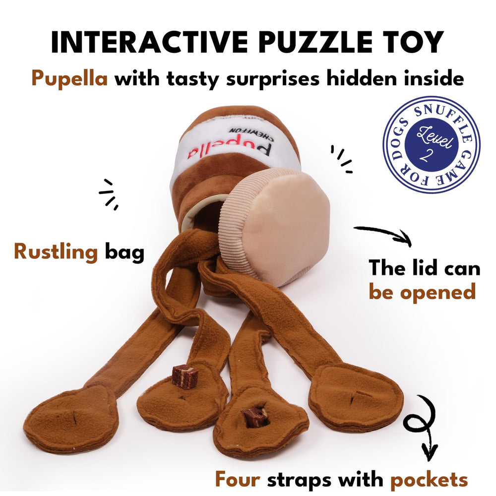 CHEWFFON jouet-chien-cache-treats favorise l'apprentissage et le temps de jeu.