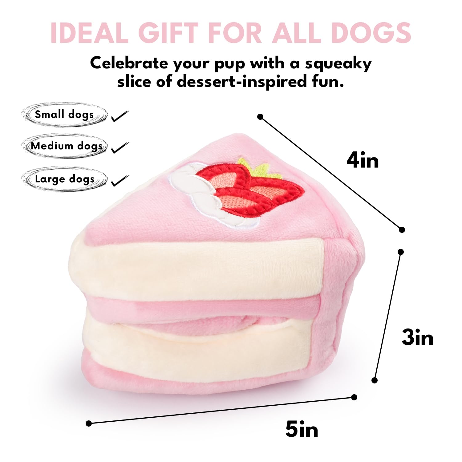 CHEWFFON jouet-crissant gâteau-fraise, texture agréable et interaction ludique.