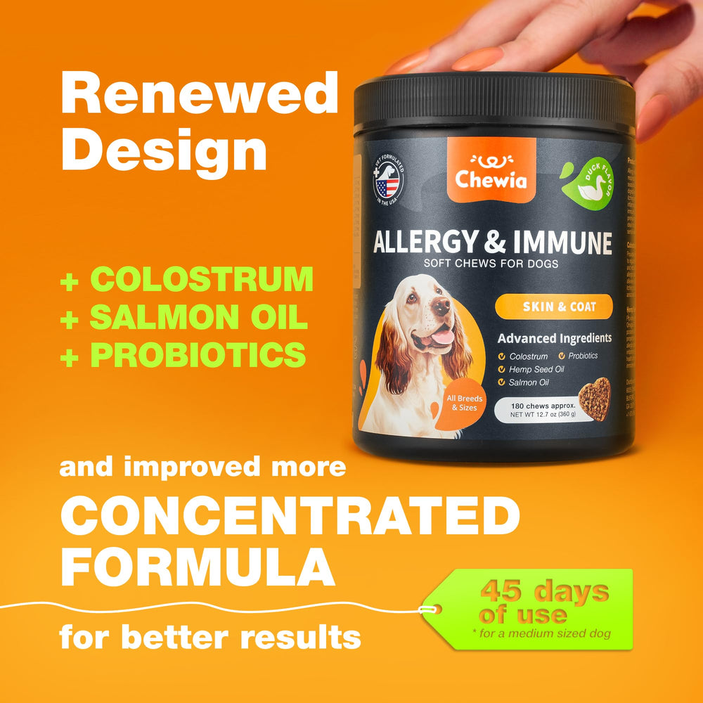 CHEWIA Allergie pour chien – soutien immunitaire et réduction des irritations cutanées