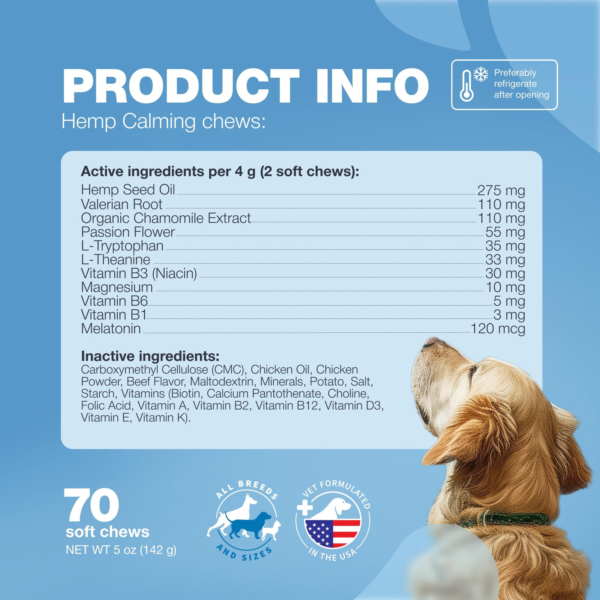Coupe d’ongles plus facile grâce à CHEWIA friandises apaisantes, chien calme