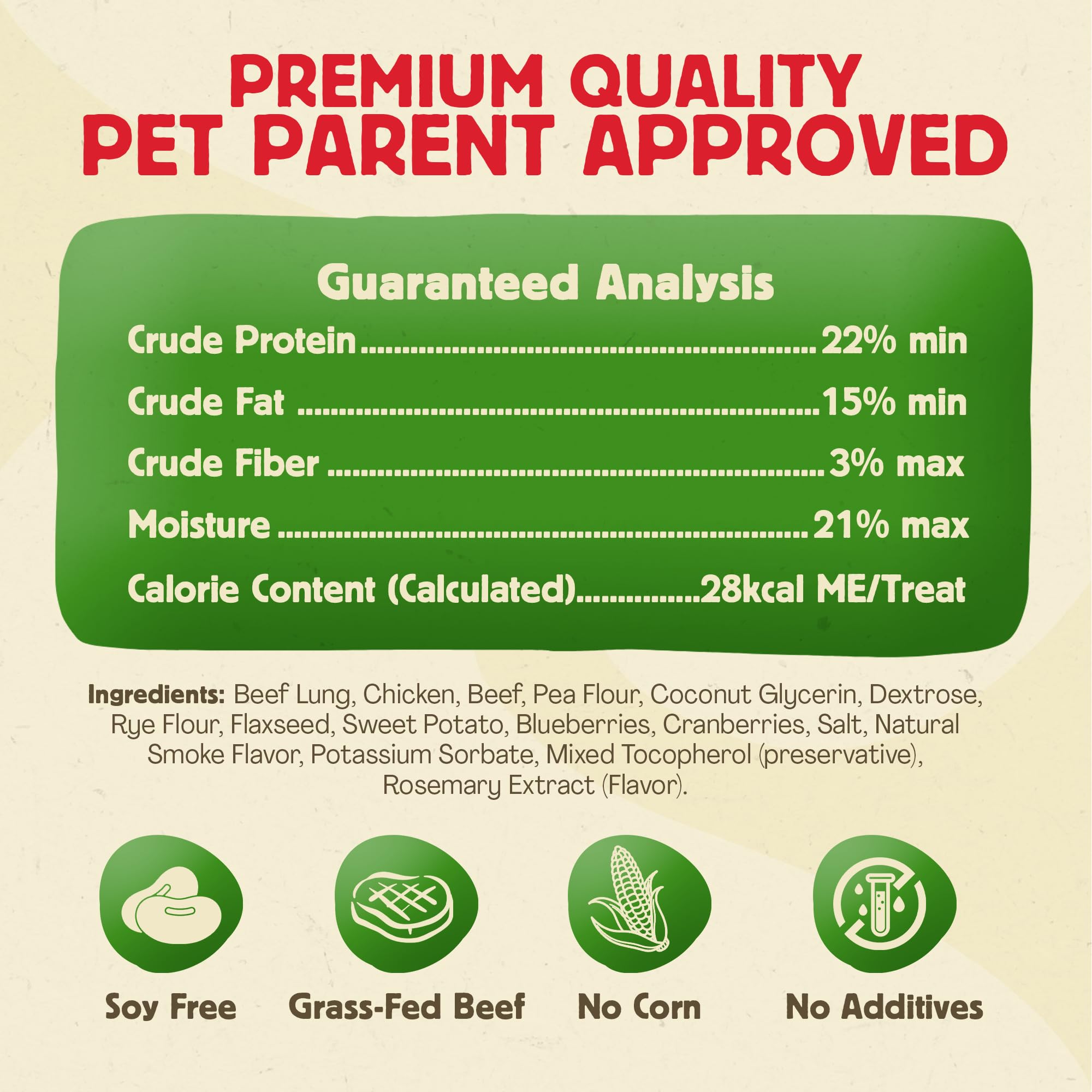 Protéine naturelle de Chewmasters Beef Stix pour chiens actifs.