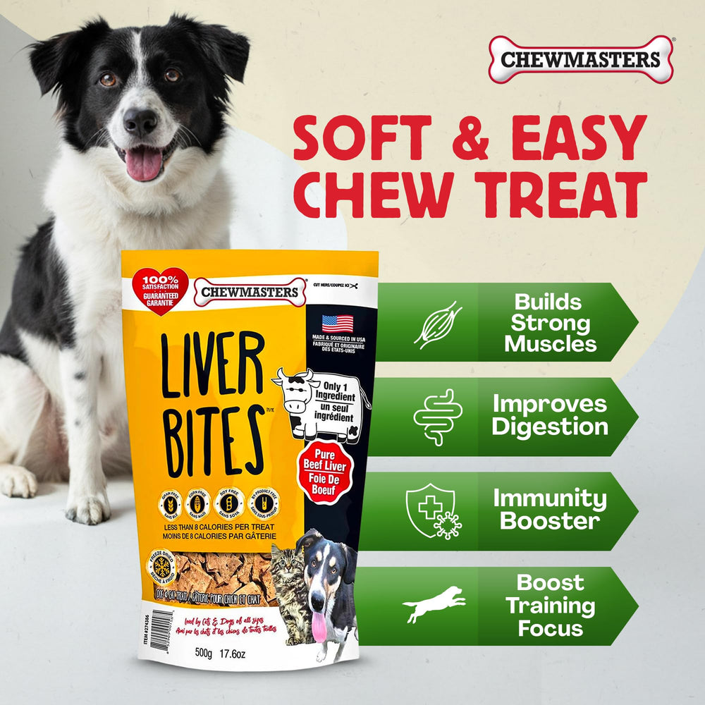 Sachet refermable Chewmasters, fraîcheur préservée pour friandises quotidiennes.