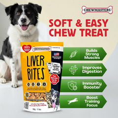 Sachet refermable Chewmasters, fraîcheur préservée pour friandises quotidiennes.