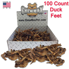 Chewmax pattes de canard : texture naturelle et friandise robuste pour la mastication.
