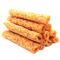 ChewRuffic baton nets poulet croquant: texture ideale pour la mastication des chiens.