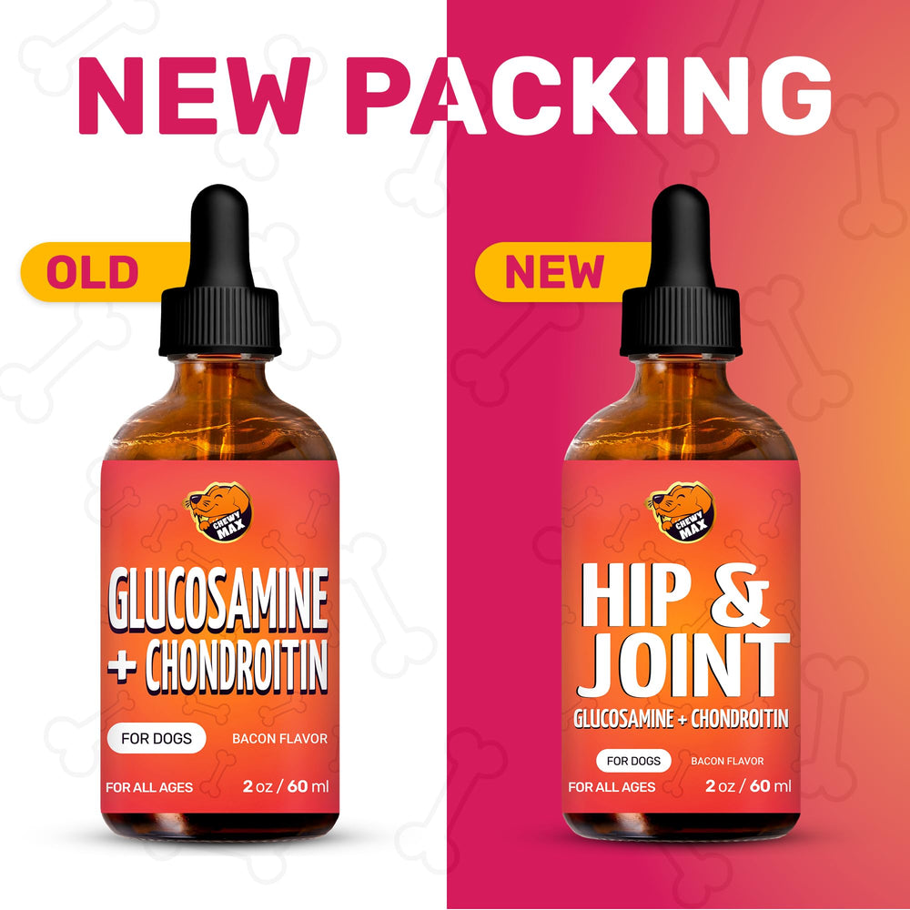 Chewy Max glucosamine – doseur visible, facilitant l’administration quotidienne.