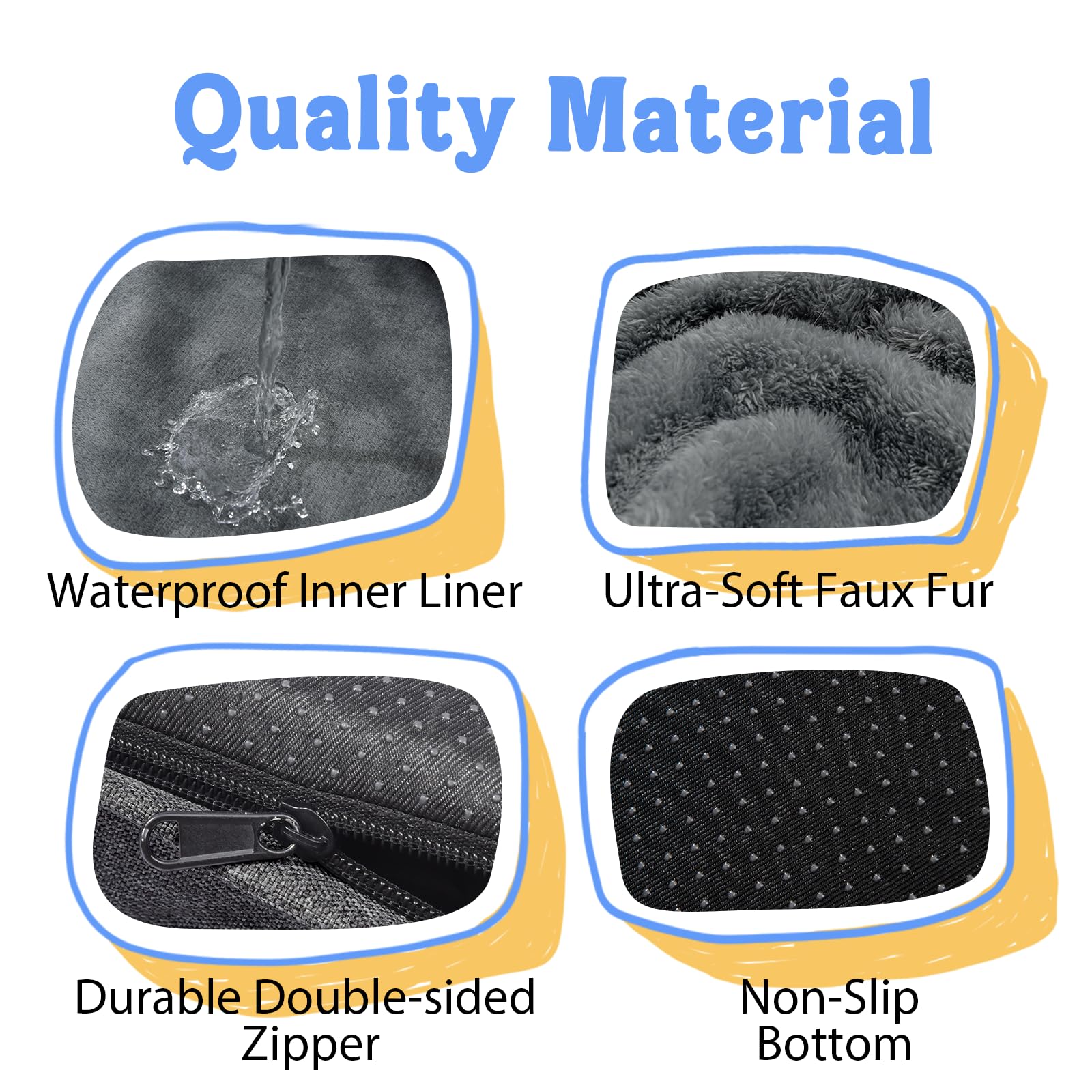 Doublure intérieure imperméable du lit Chez Paw protégeant le matelas.