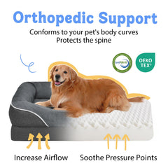 Chez Paw, mousse orthopédique dense apportant un soutien confortable et équilibré.