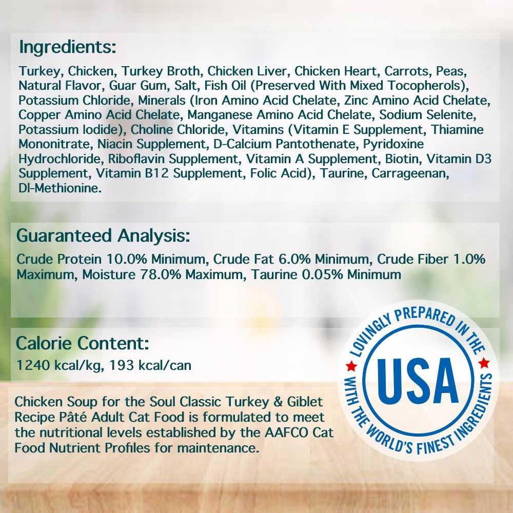 Chicken Soup pour chat sans sous-produits ni additifs artificiels.
