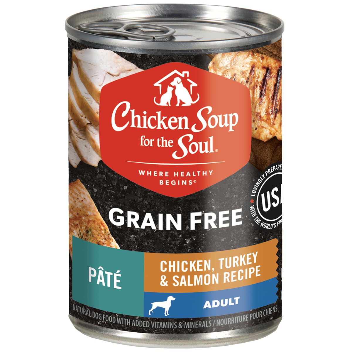 Chicken Soup for the Soul - Pâté au poulet réel premier ingrédient sur boîte 13 oz.
