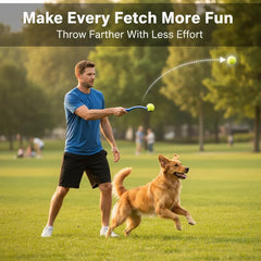 Lanceur-balle-chien ergonomique: collecte facile des balles après chaque lancer.