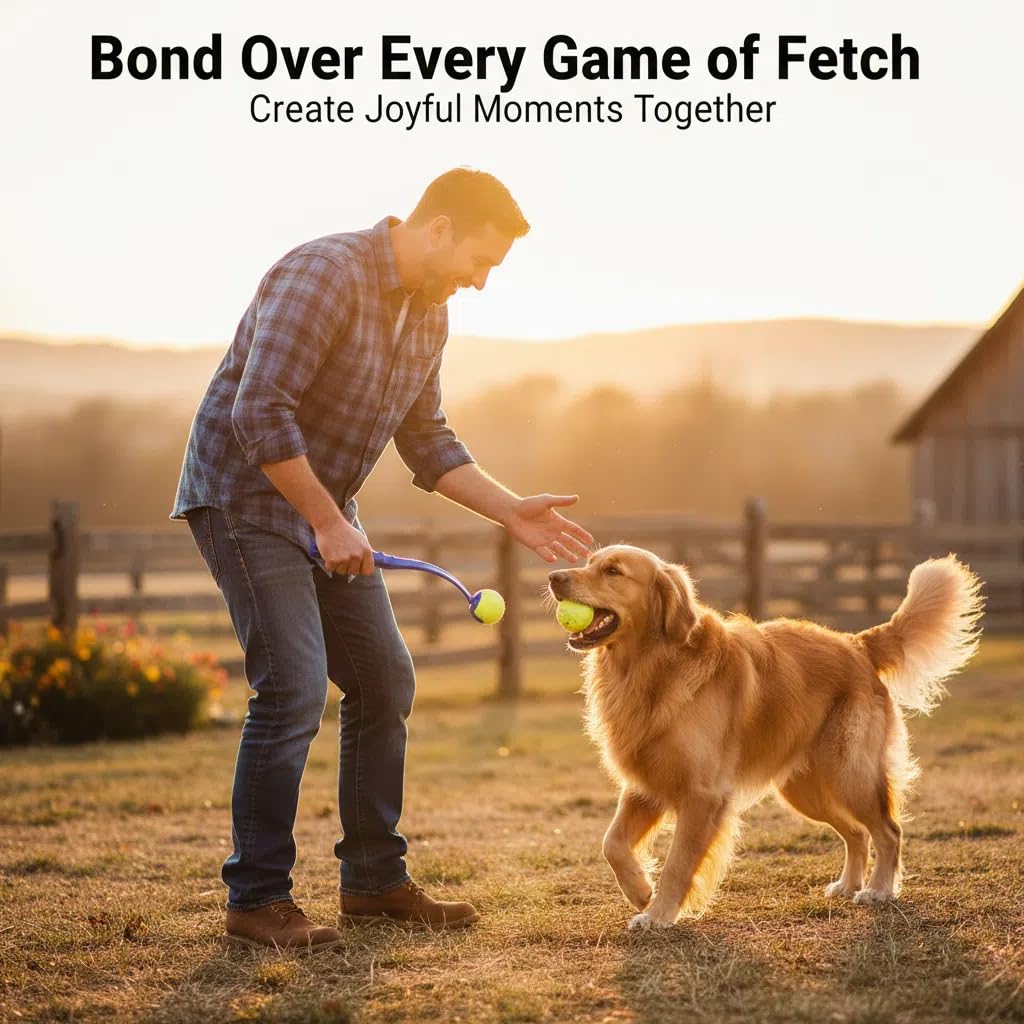 Lanceur-balle-chien robuste: conçu pour des sessions dynamiques et sécurisées.