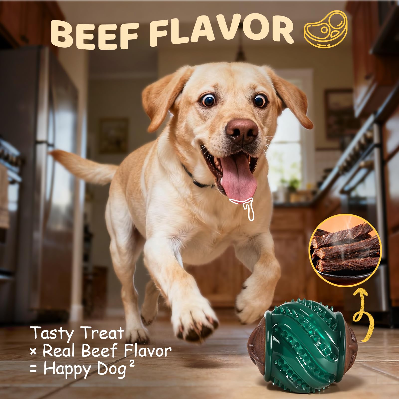 ChienPlay deux gourmandises dans un seul jouet, divertissement garanti.