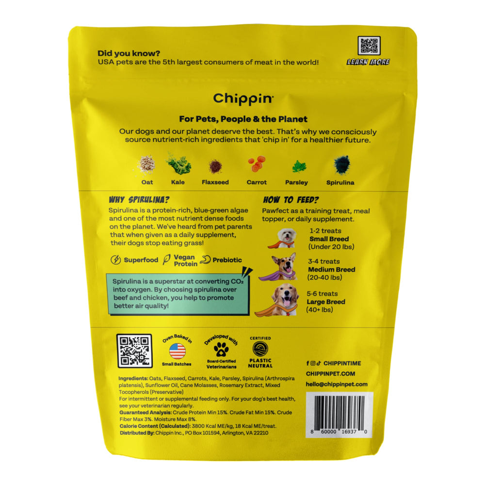 Chippin ingrédients kale et avoine : fibres naturelles