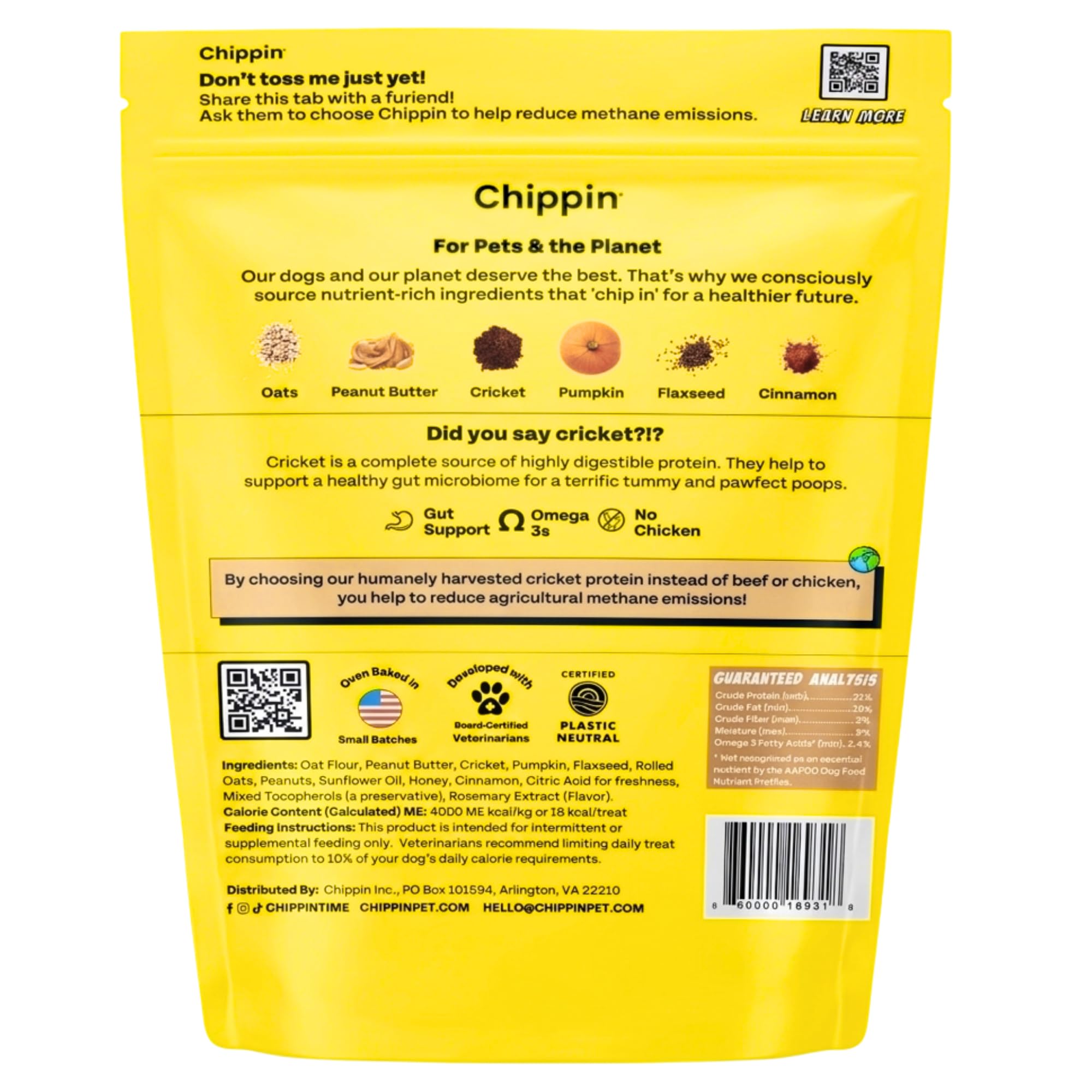 Chippin: engagement écologique et protéines alternatives pour un impact moindre.