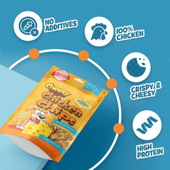 Chip's Naturals – morceaux faciles à casser, adaptés à toutes tailles.