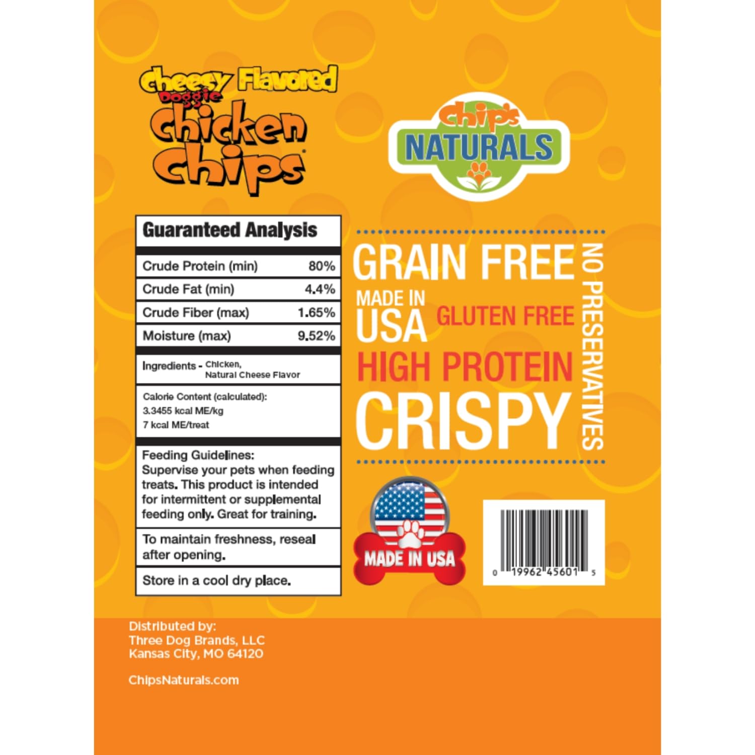 Chip's Naturals – texture croustillante en détail, récompense idéale.