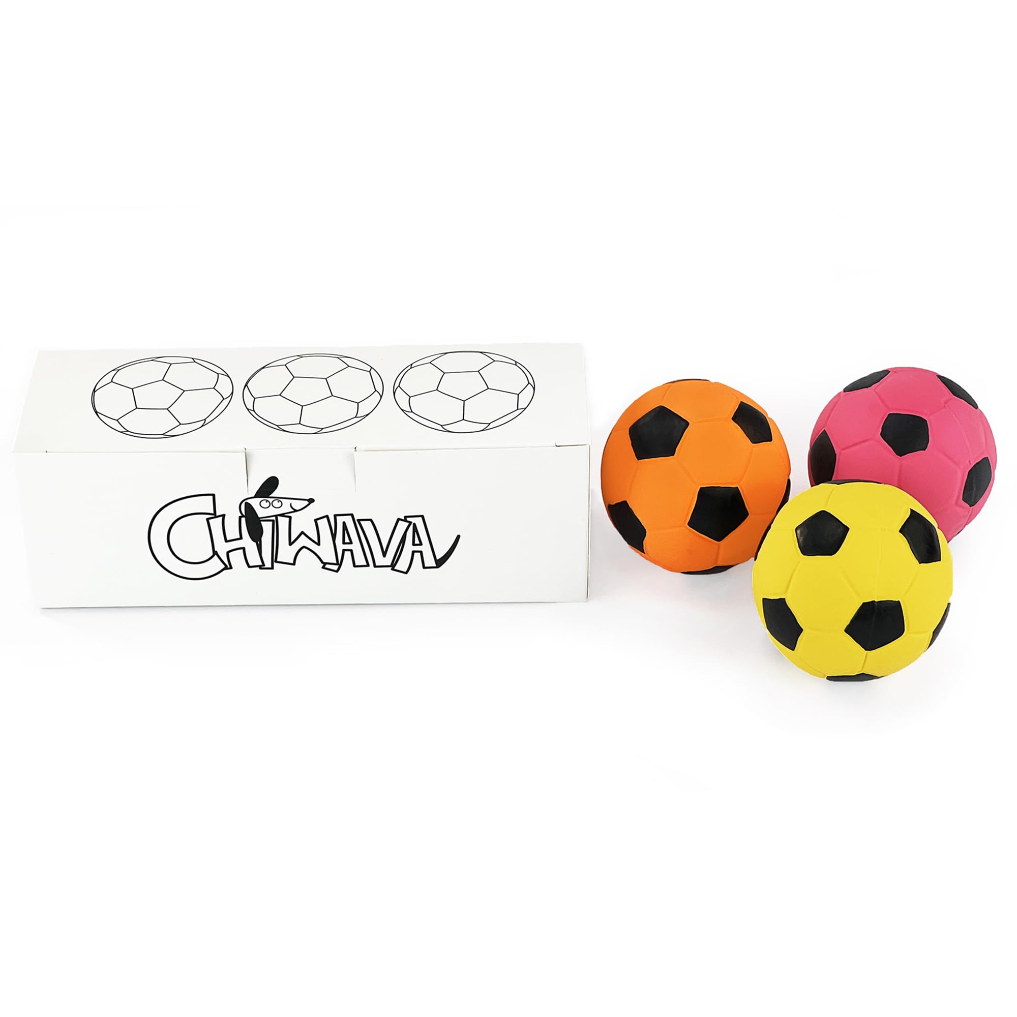Jouet CHIWAVA en latex siffant, usage en extérieur pour récupération et poursuite