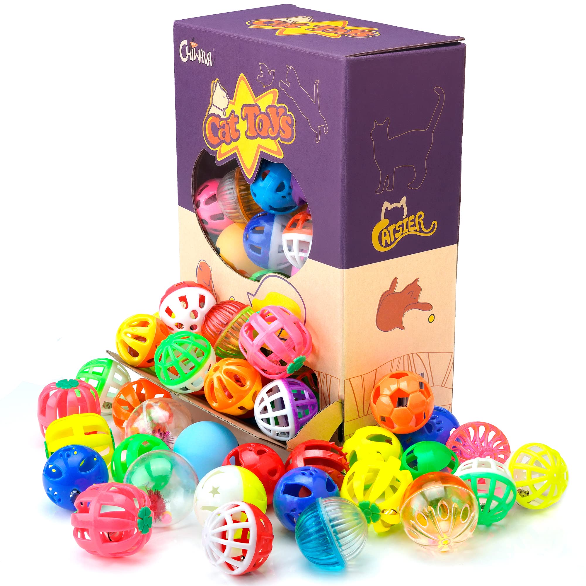 CHIWAVA balle plastique avec 8 motifs différents, offre de la variété au jeu