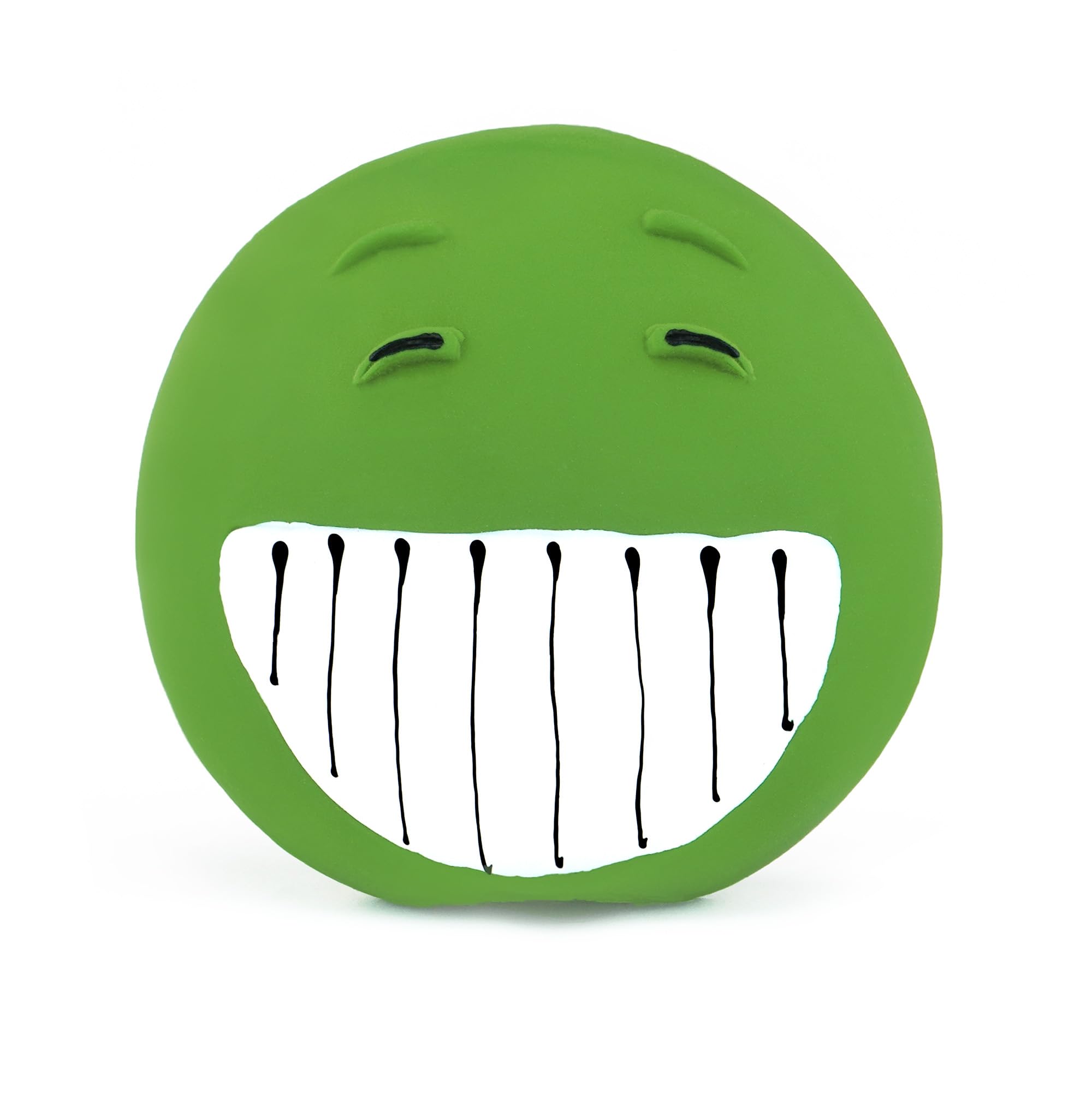 CHIWAVA balle visage souriant noire, résistance et plaisir sans bourrage.