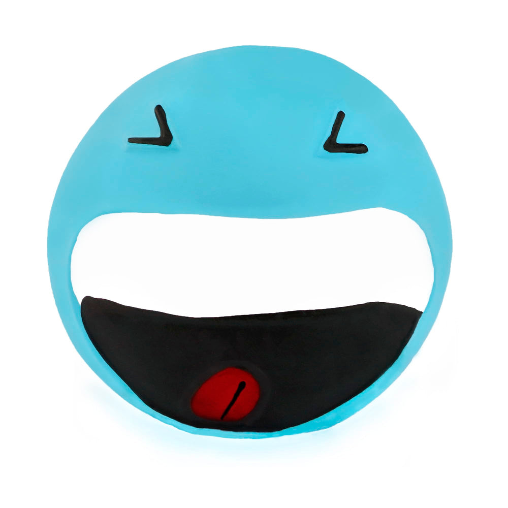 CHIWAVA balle visage souriant violette, adaptée aux jeux actifs.