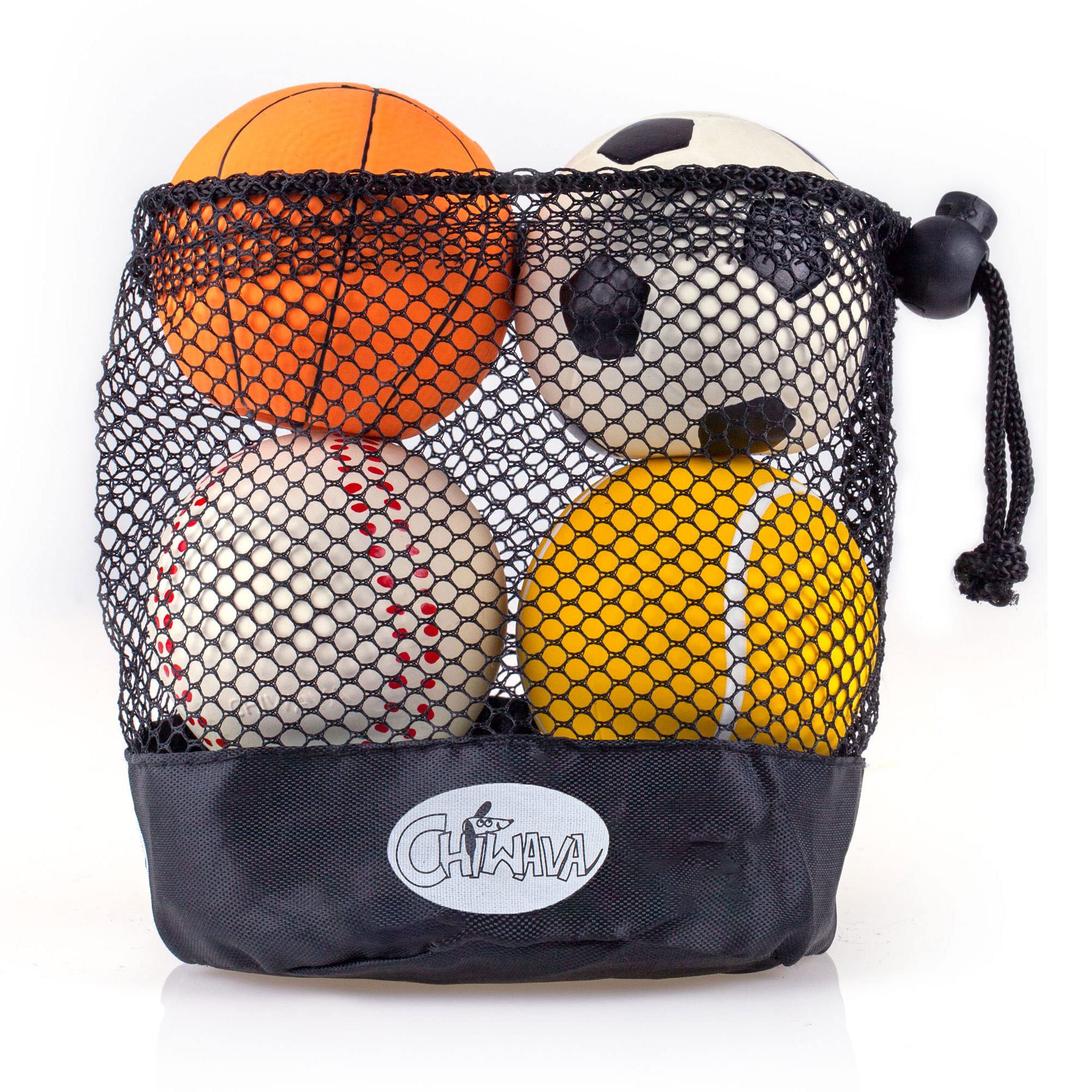 Balles CHIWAVA en latex non toxique pour petits chiens.
