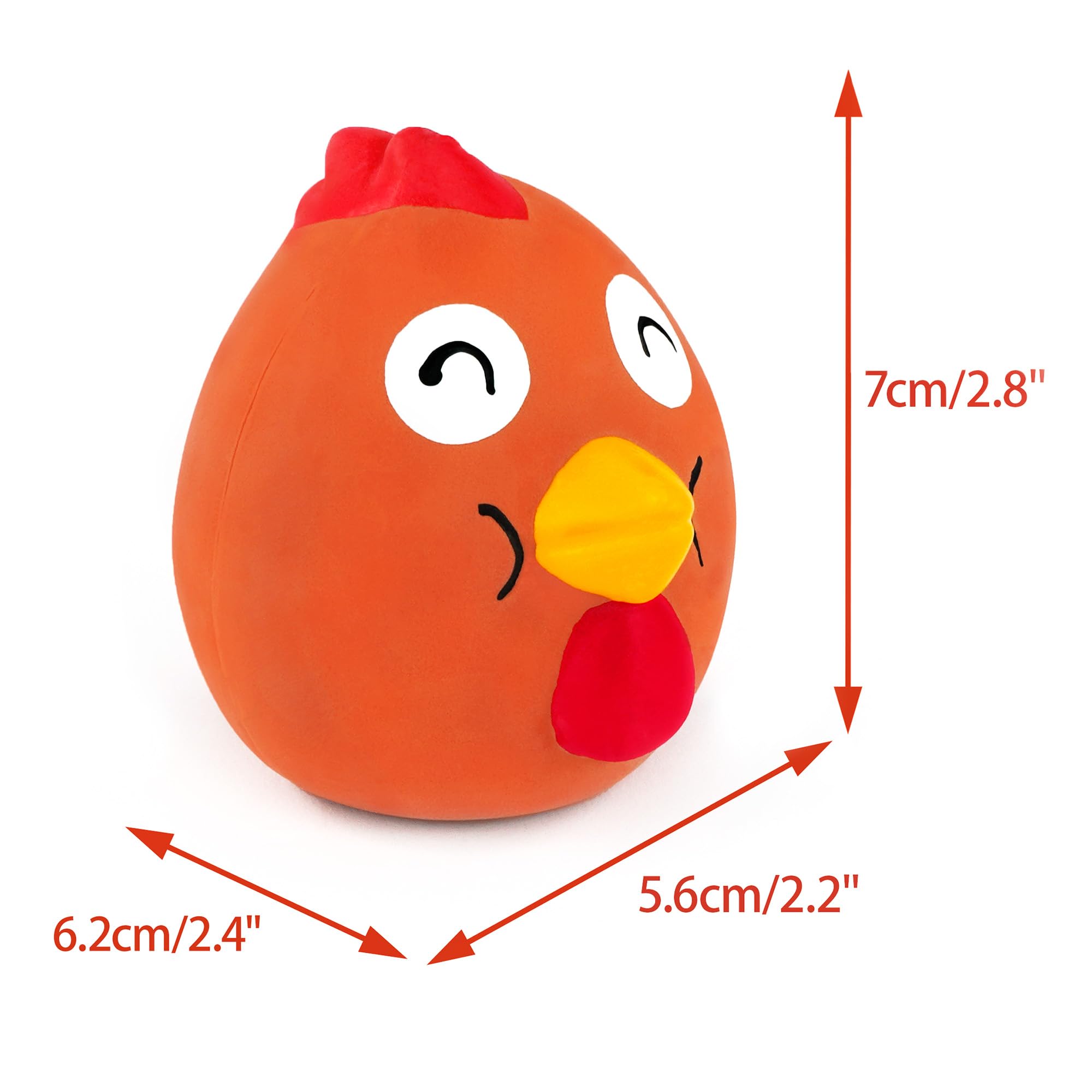 CHIWAVA cochon rose face 2-6 pouces, petit cri amusant lors des jeux.