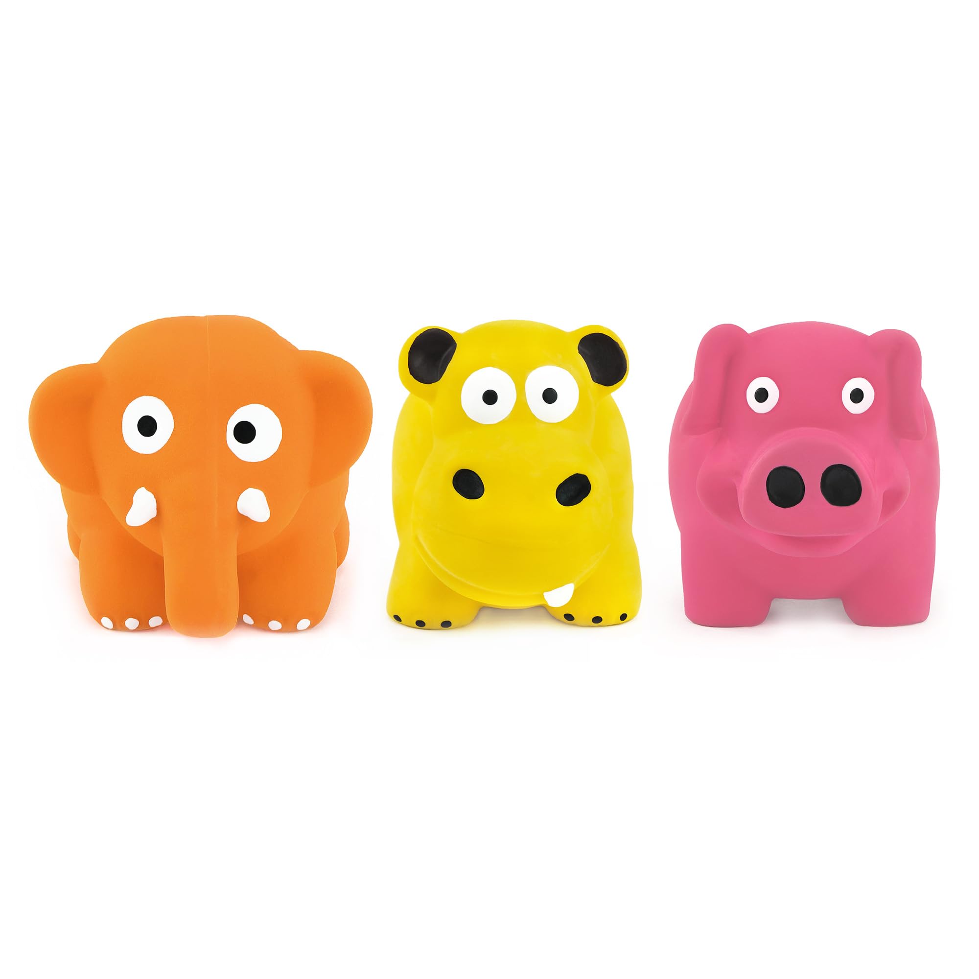 CHIWAVA cochon en latex sifflement, coloris bleu, stimule l’attention des petits chiens.