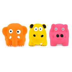 CHIWAVA cochon en latex sifflement, coloris bleu, stimule l’attention des petits chiens.