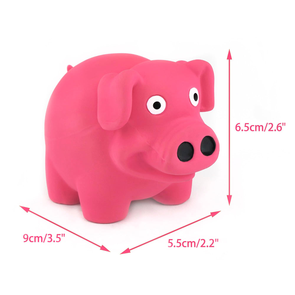 CHIWAVA hippopotame en latex sifflement, coloris orange, résistant et amusant.