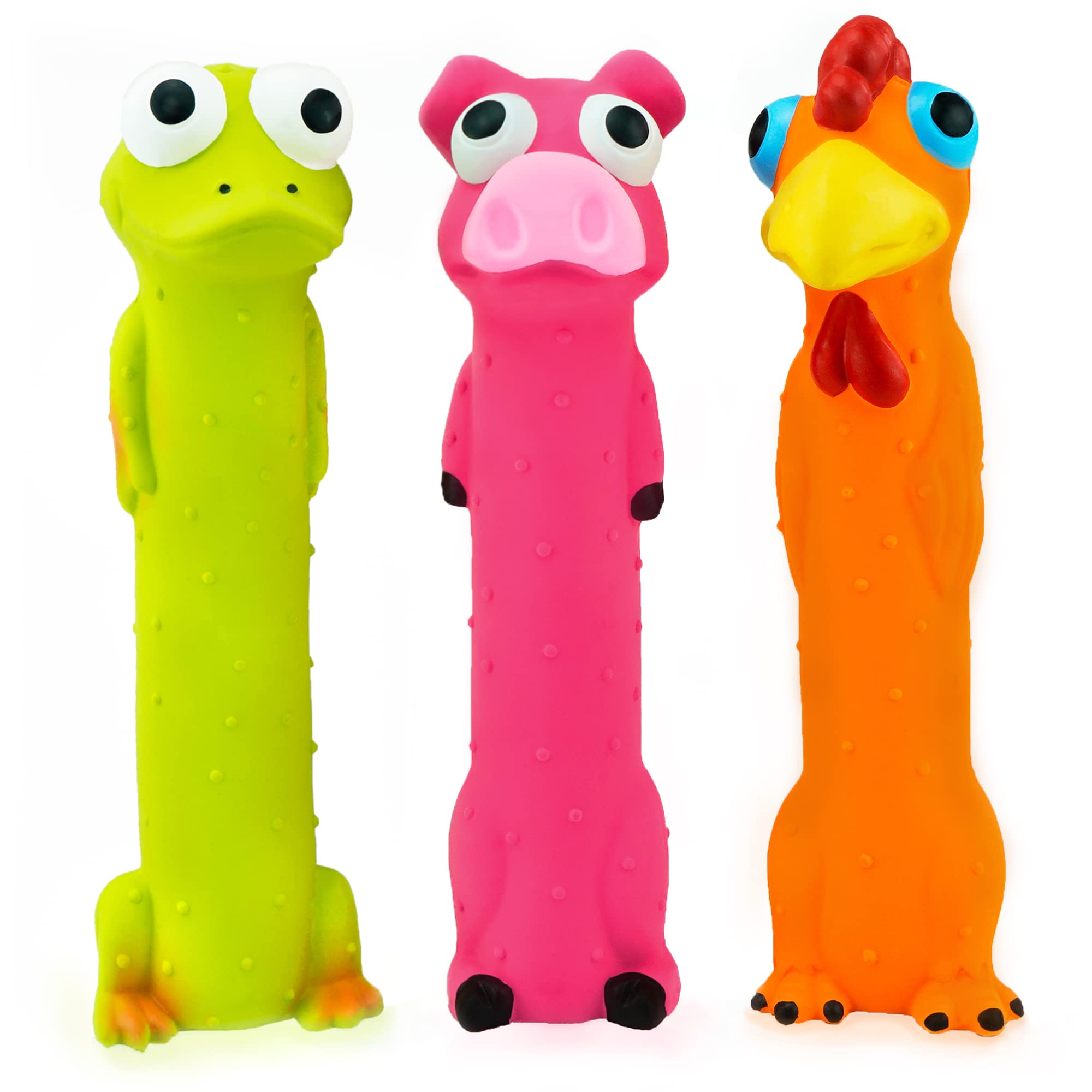CHIWAVA jouet latex non toxique, texture douce, idéal pour mordiller les chiens actifs.