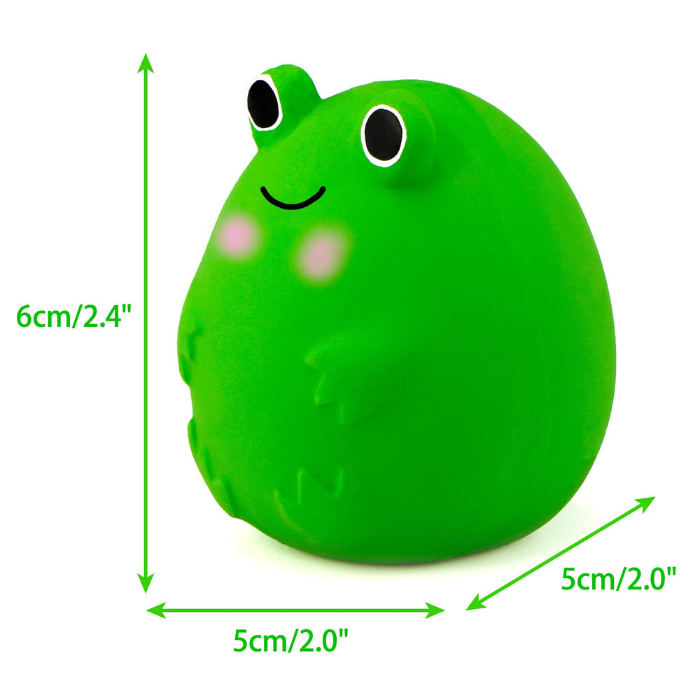 Jouet CHIWAVA en latex sifflant grenouille, idéal pour séances de jeu.