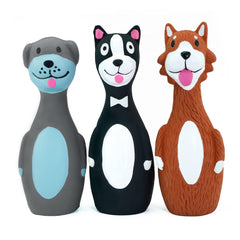 CHIWAVA jouet latex sifflant visages mignons, stimulation ludique lors des jeux.