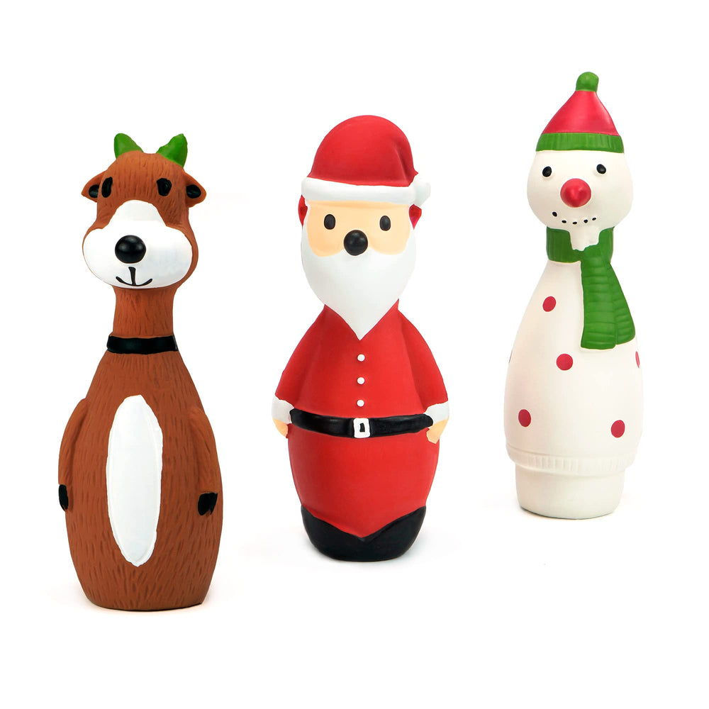 CHIWAVA Père Noël en latex qui siffle pour chien