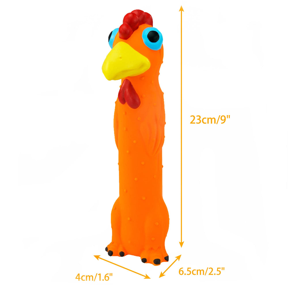 CHIWAVA jouet poulet en latex, bruit amusant pour sessions de récupération.