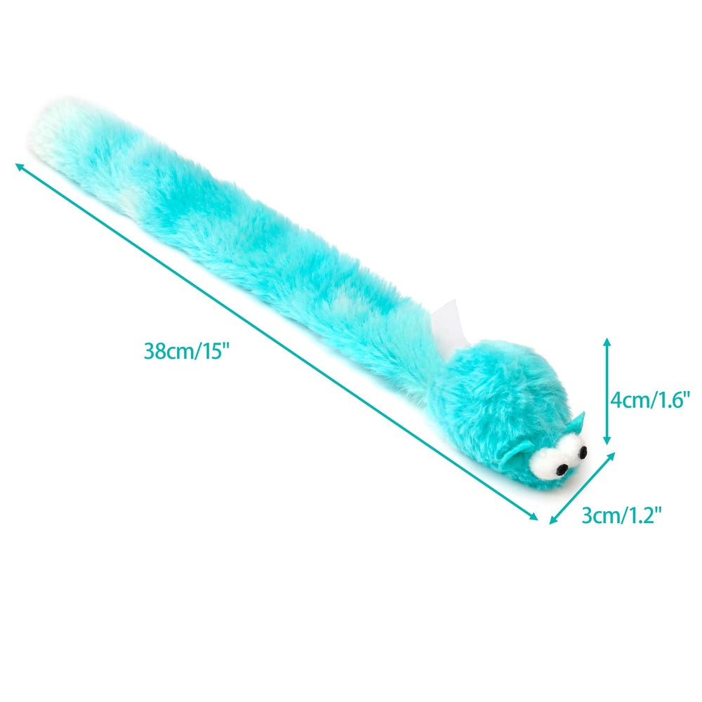 CHIWAVA souris peluche 15po sans clochette gris, discrète pour le repos.