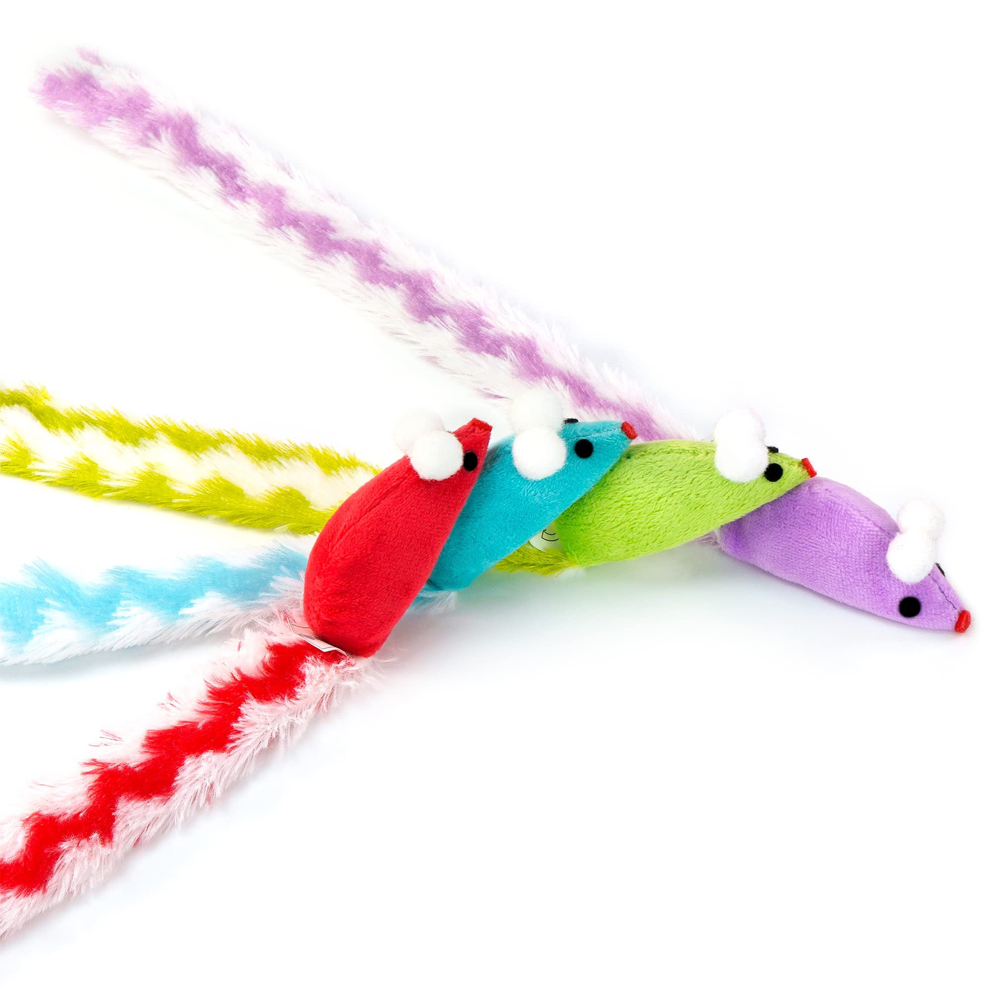 CHIWAVA souris peluche 15 pouces avec grelot interne, attire l’attention et prolonge le jeu.