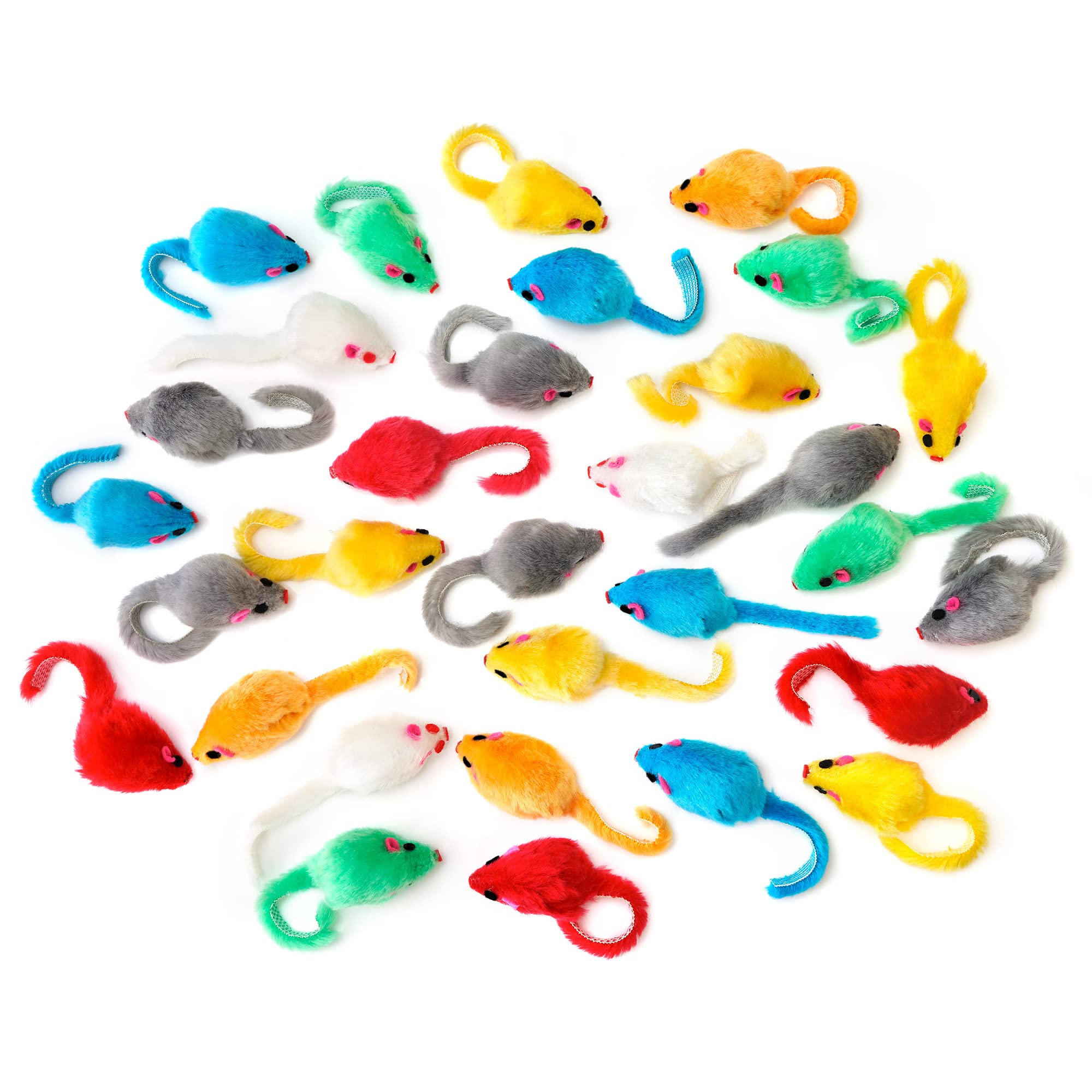 CHIWAVA souris peluche – lot de 60 pièces idéal pour foyers multi-chats.