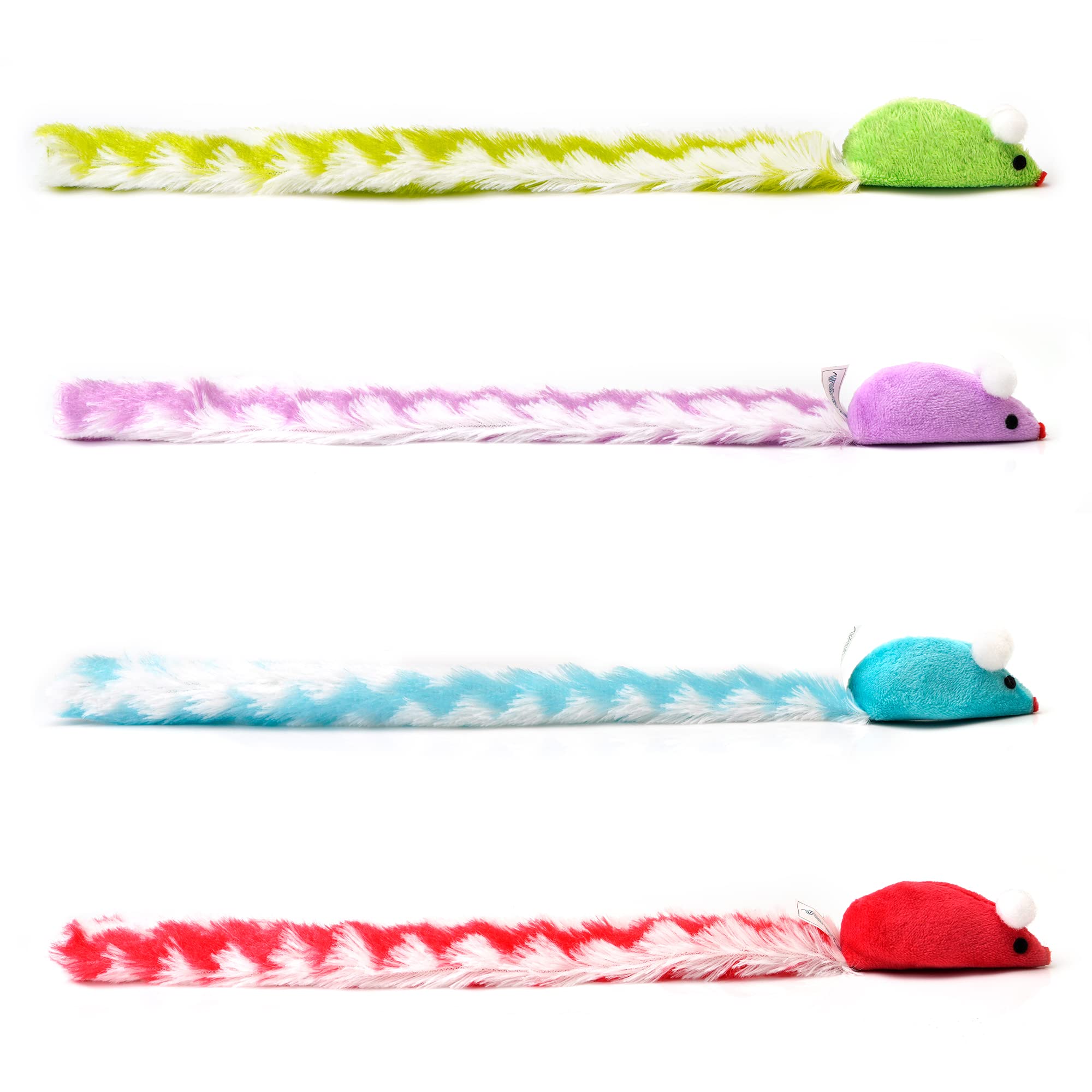 CHIWAVA souris peluche poils doux et tête en plastique, pratique et sûre.