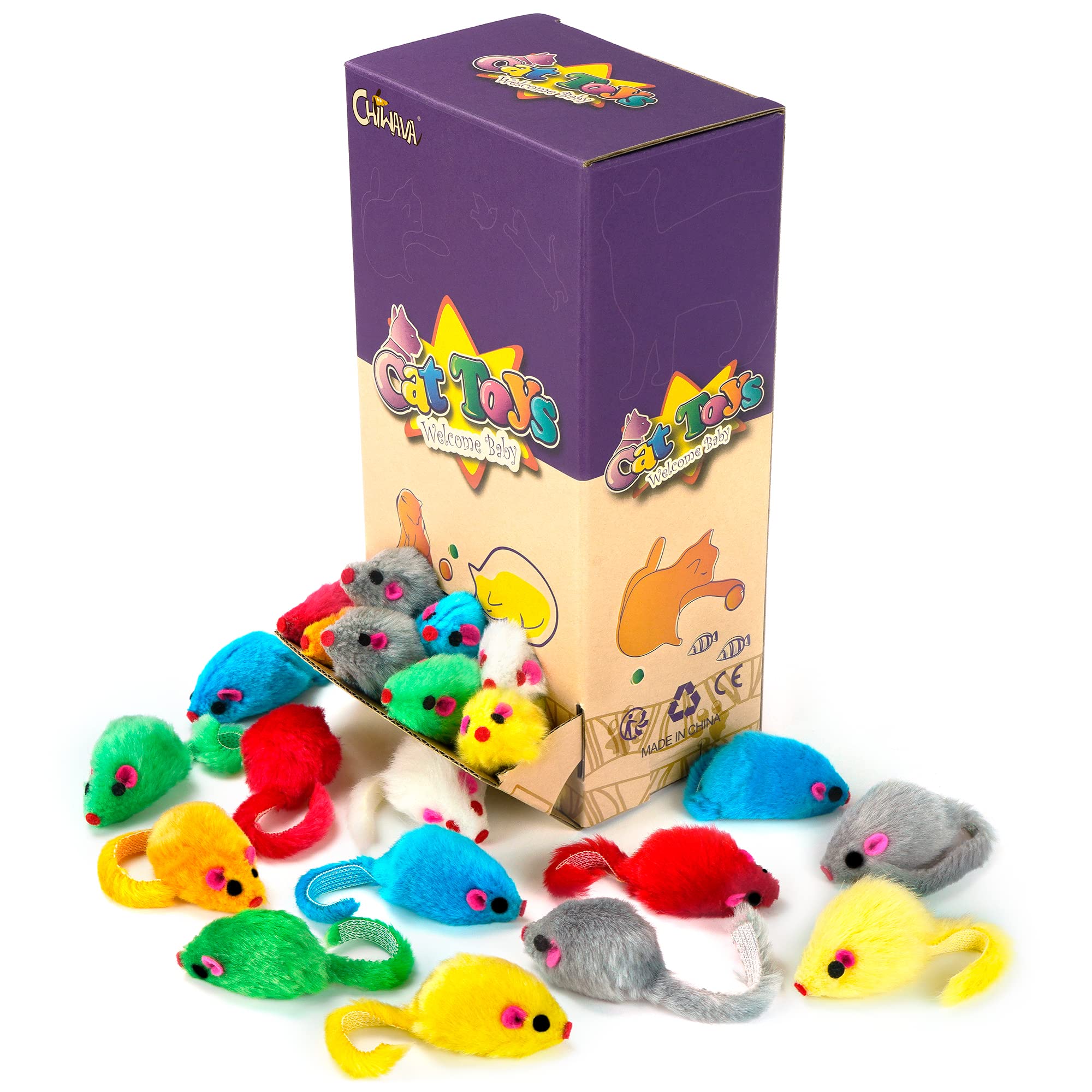 CHIWAVA souris-poilue-texture-douce, surface agréable pour frapper, porter et jouer.