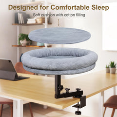 Chloraeon coussin-doux-peluche-chat: confort moelleux et chaleur pour les siestes.