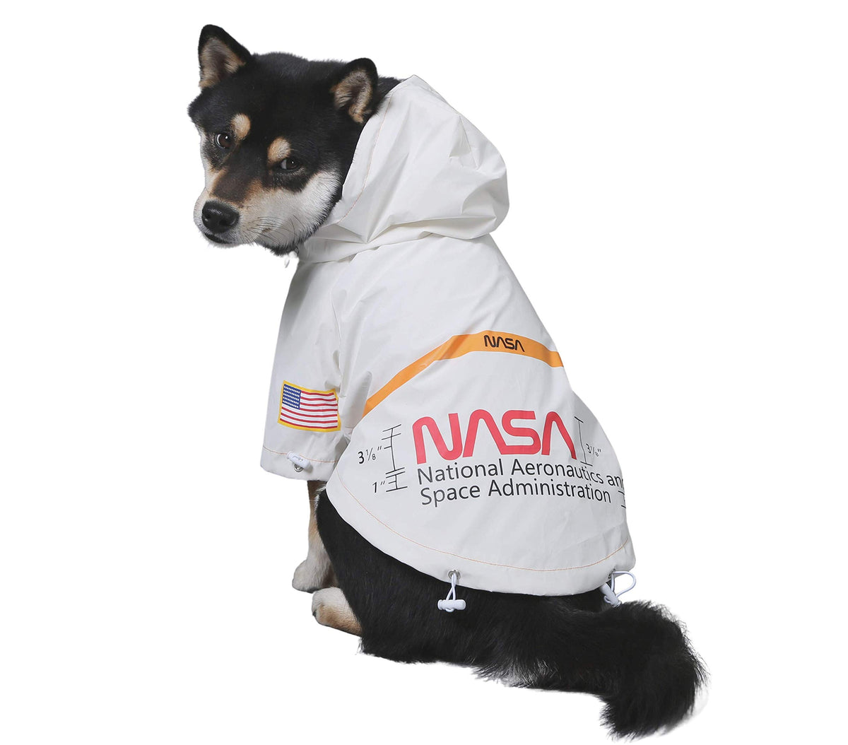 ChoChoCho NASA imperméable chien, protection légère contre la pluie lors des promenades.