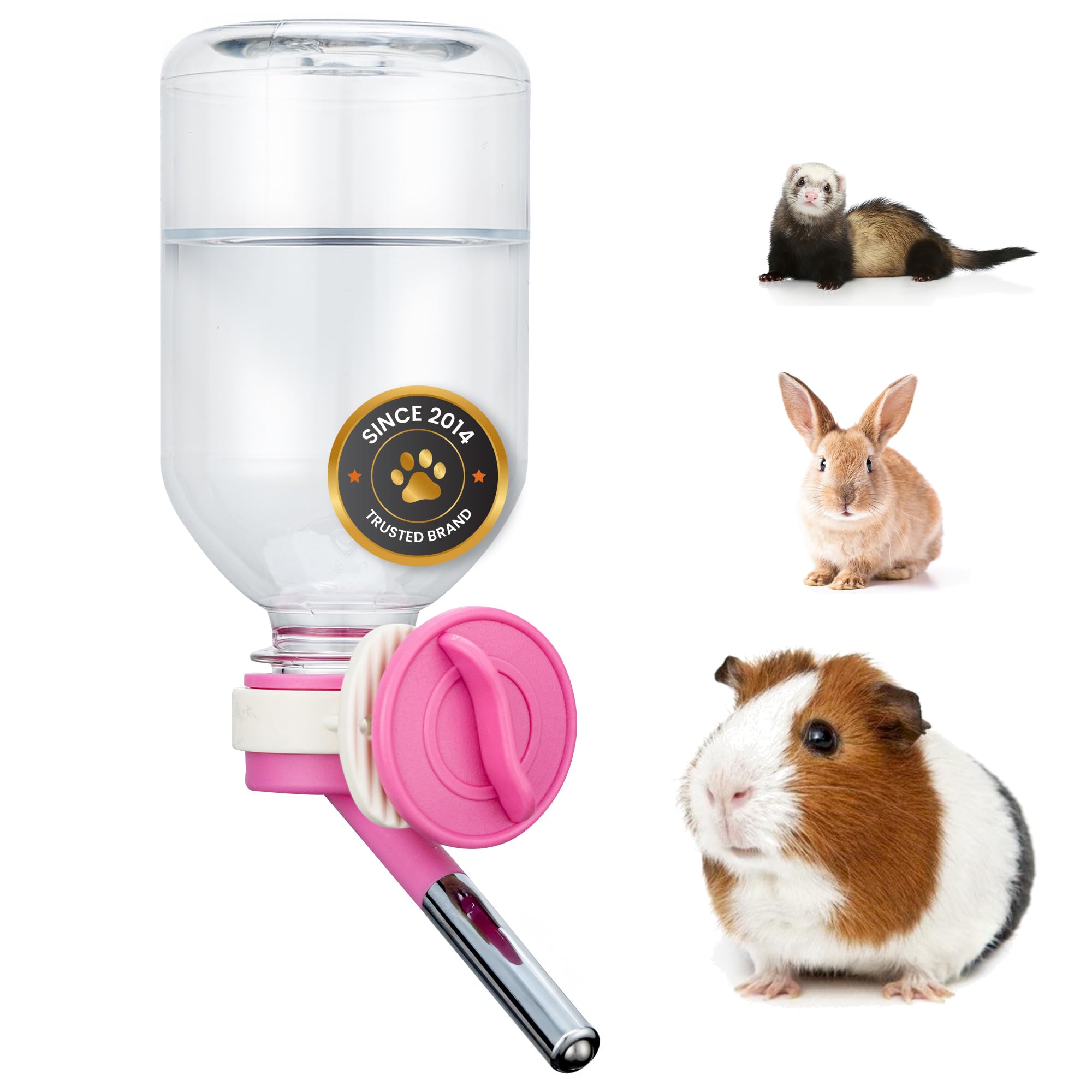 Choco Nose, bouteille anti-fuite: eau propre et sans déversement pour petits animaux.