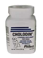Cholodin Canine – comprimés à mâcher pour chien, soutien potentiel pour l'énergie et le système nerveux.