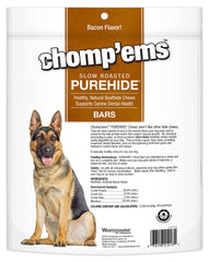 CHOMP EMS Purehide barres dentaires bacon, morsure longue durée.