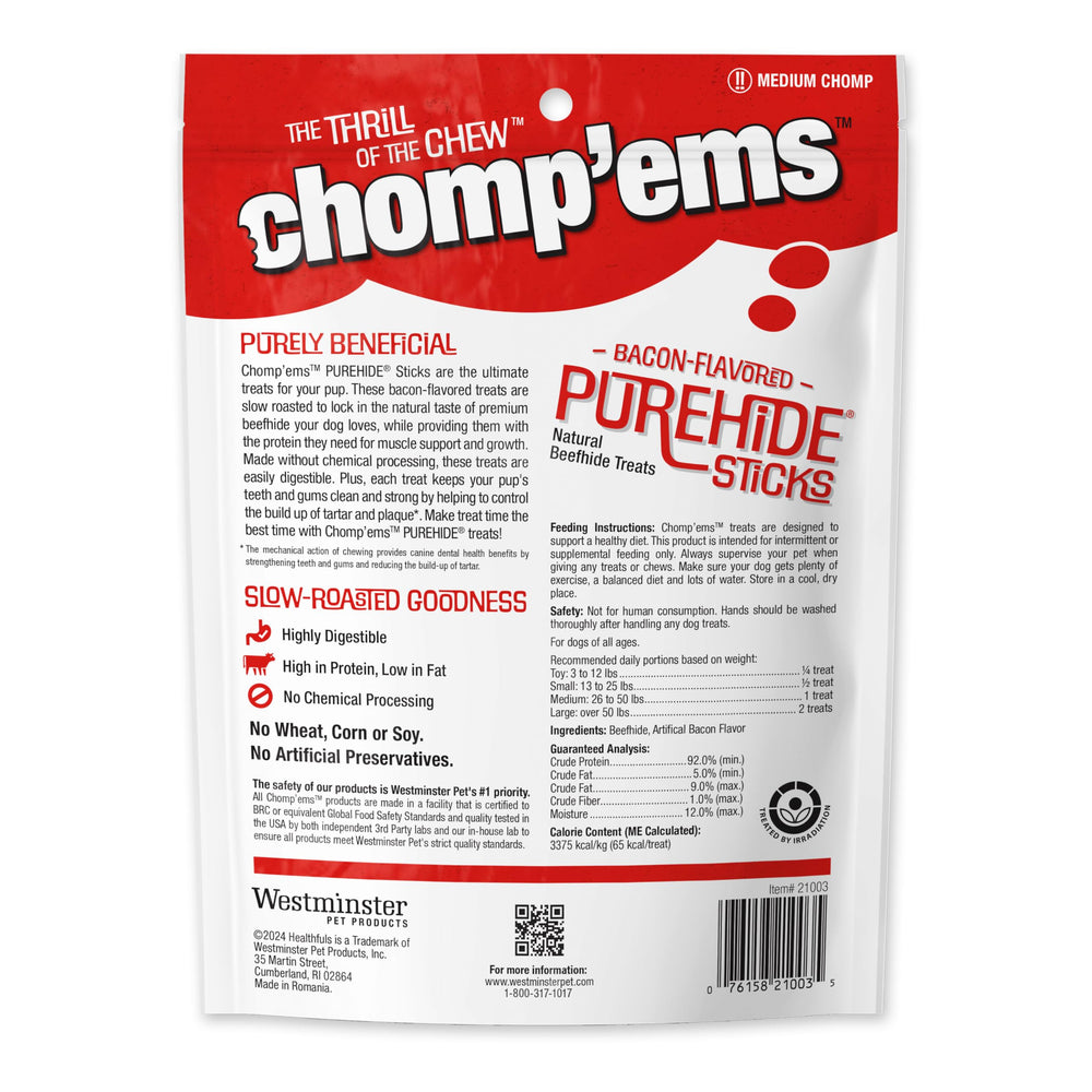 CHOMP-EMS Purehide poitrine fumée tranche boeuf épaisse, texture robuste.