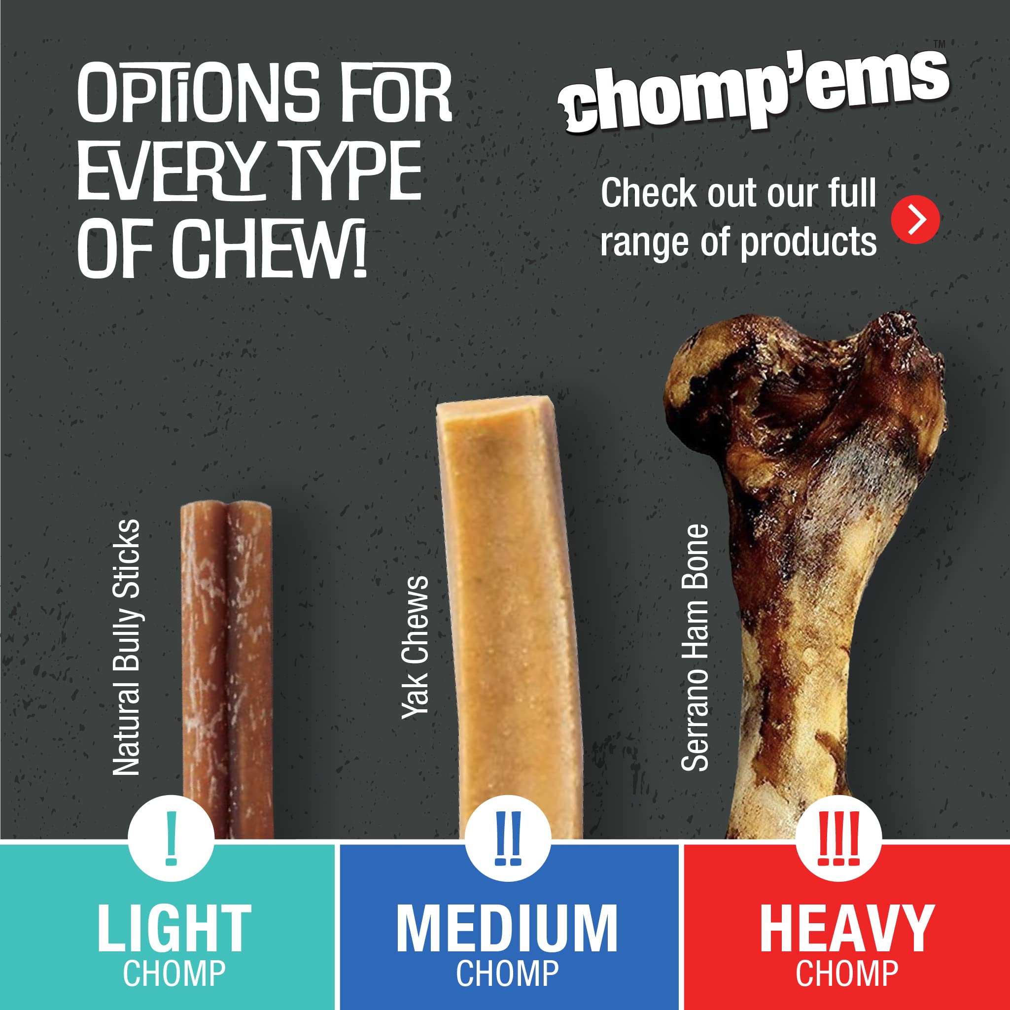 CHOMP 'EMS Purehide taille adaptée pour tout chien.