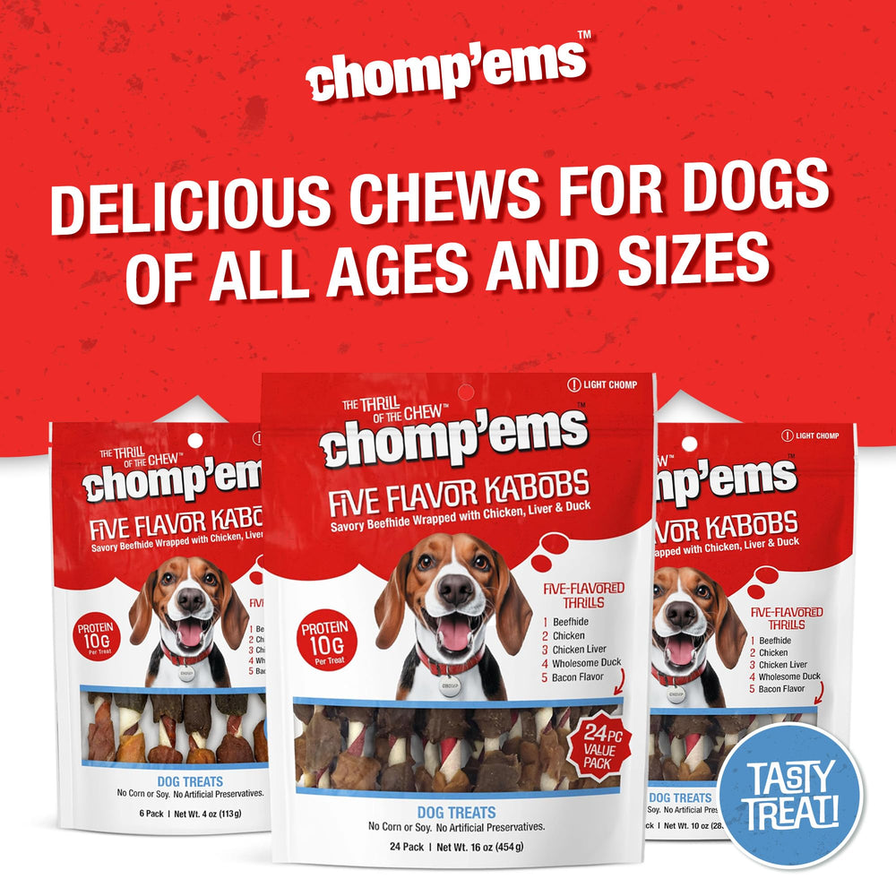 CHOMP 'EMS saveurs irrésistibles, récompense gourmande pour chiens actifs