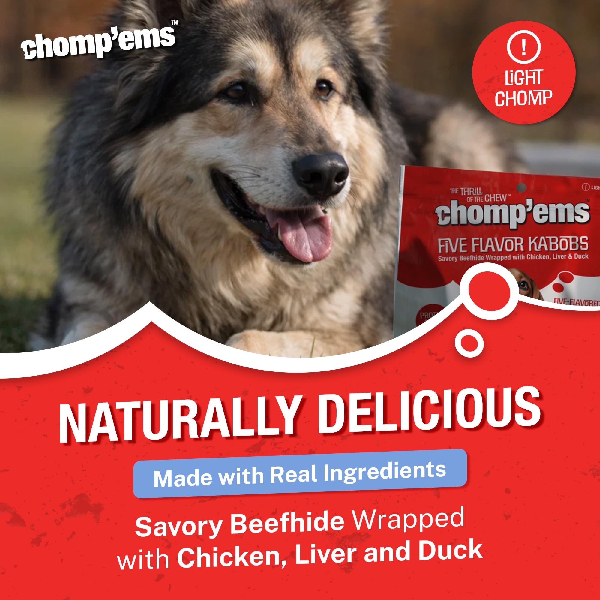 CHOMP 'EMS trio poulet-canard-foie, saveurs riches pour stimuler l appétit du chien